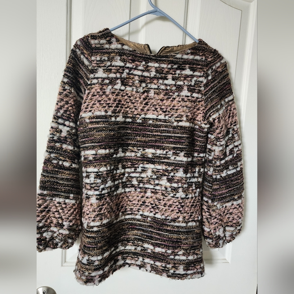 ZARA- Special Edition- boucle top. Beautiful!! Size Small